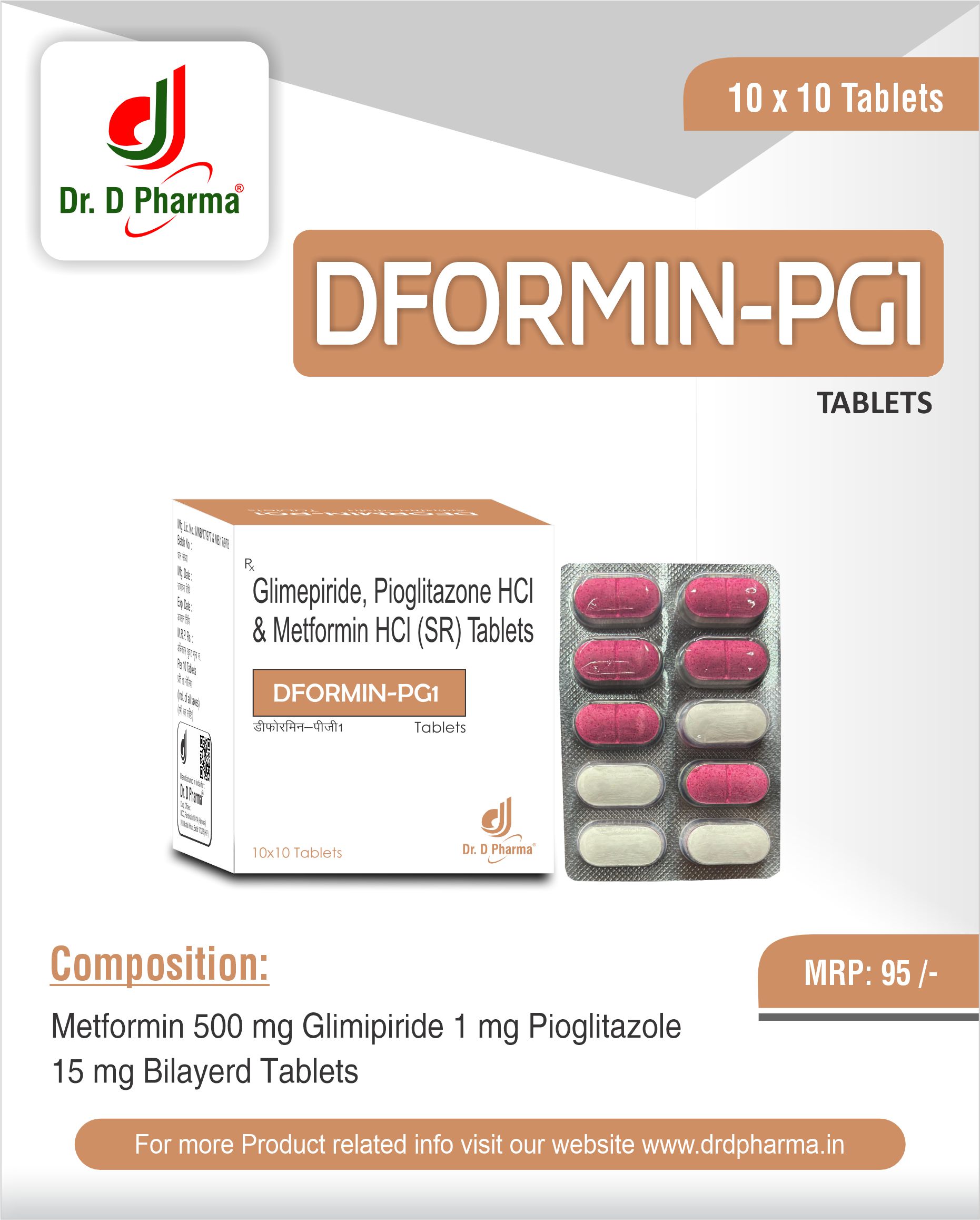 DFORMIN PG1 TAB